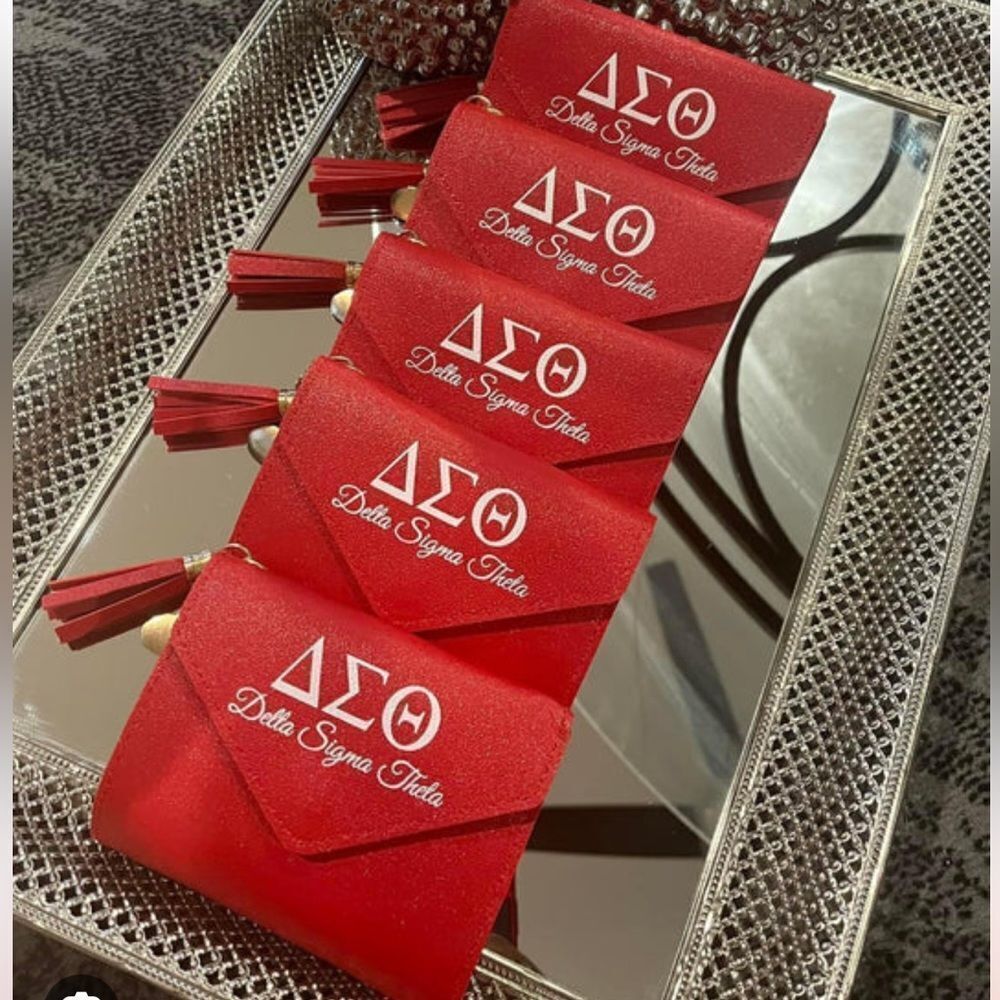Delta Box Wallet Red NWT in packaging